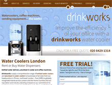 Tablet Screenshot of drink-works.co.uk